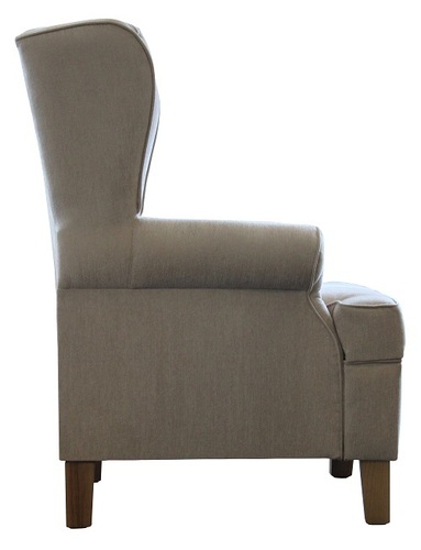 Lounge Aged Care Retirement Goldsmith Wingback Chair Side View