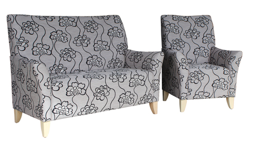 Lounge Aged Care Accent Chair 2 seater and Chair setting