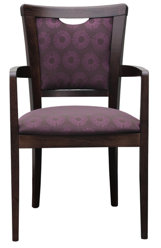 Dining Aged Care and Retirement Daisy Arm Chair Purple Fabric