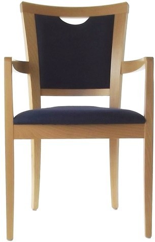 Dining Aged Care and Retirement Daisy Arm Chair Blue Fabric