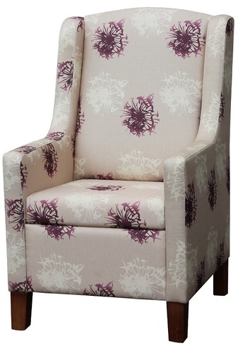 Lounge Aged Care Cooper Chair Purple Flowers Chair