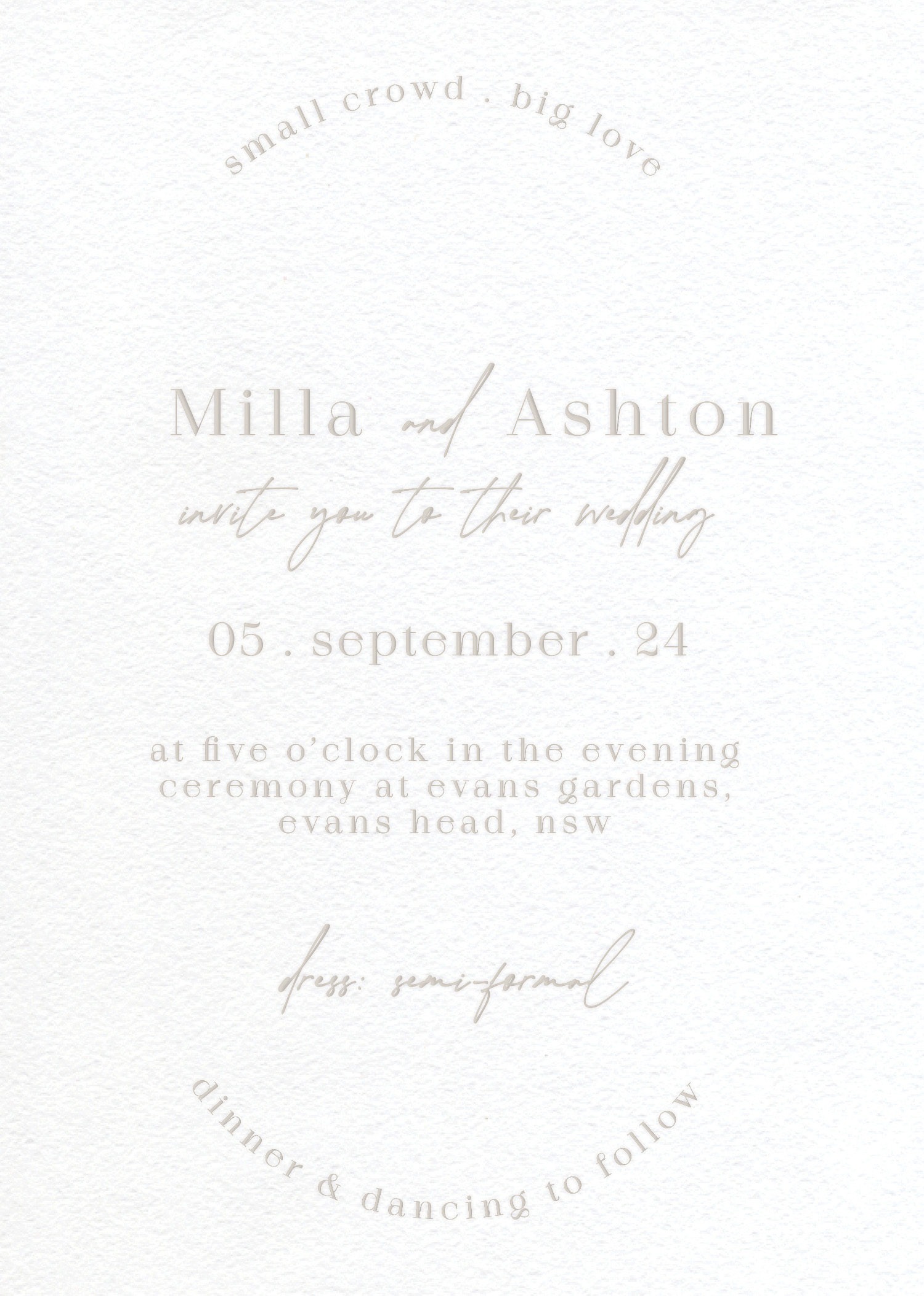 Pearl Wedding Invitations by Paperlust