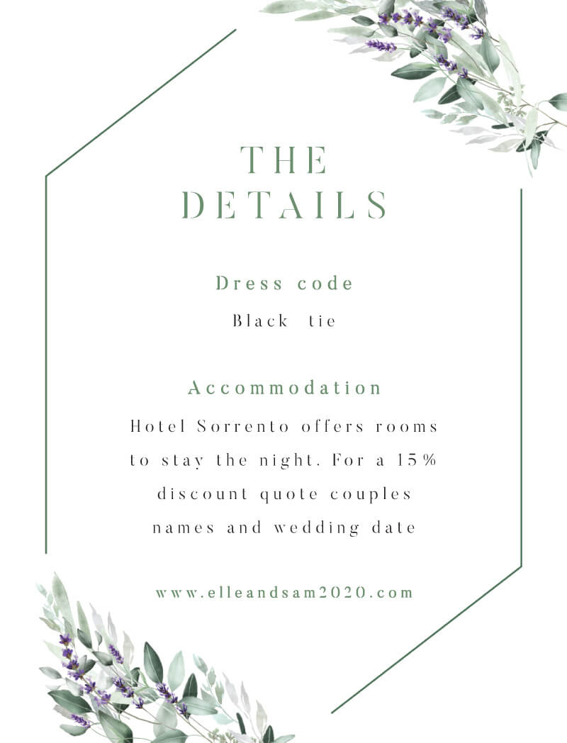 Customise Lavender Leaves Information Cards By Paperlust customise-lavender-leaves-information-cards-by-paperlust