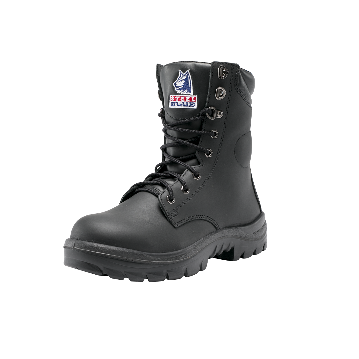 Portland HighLeg Work Boot With Safety Steel Toe Cap Steel Blue