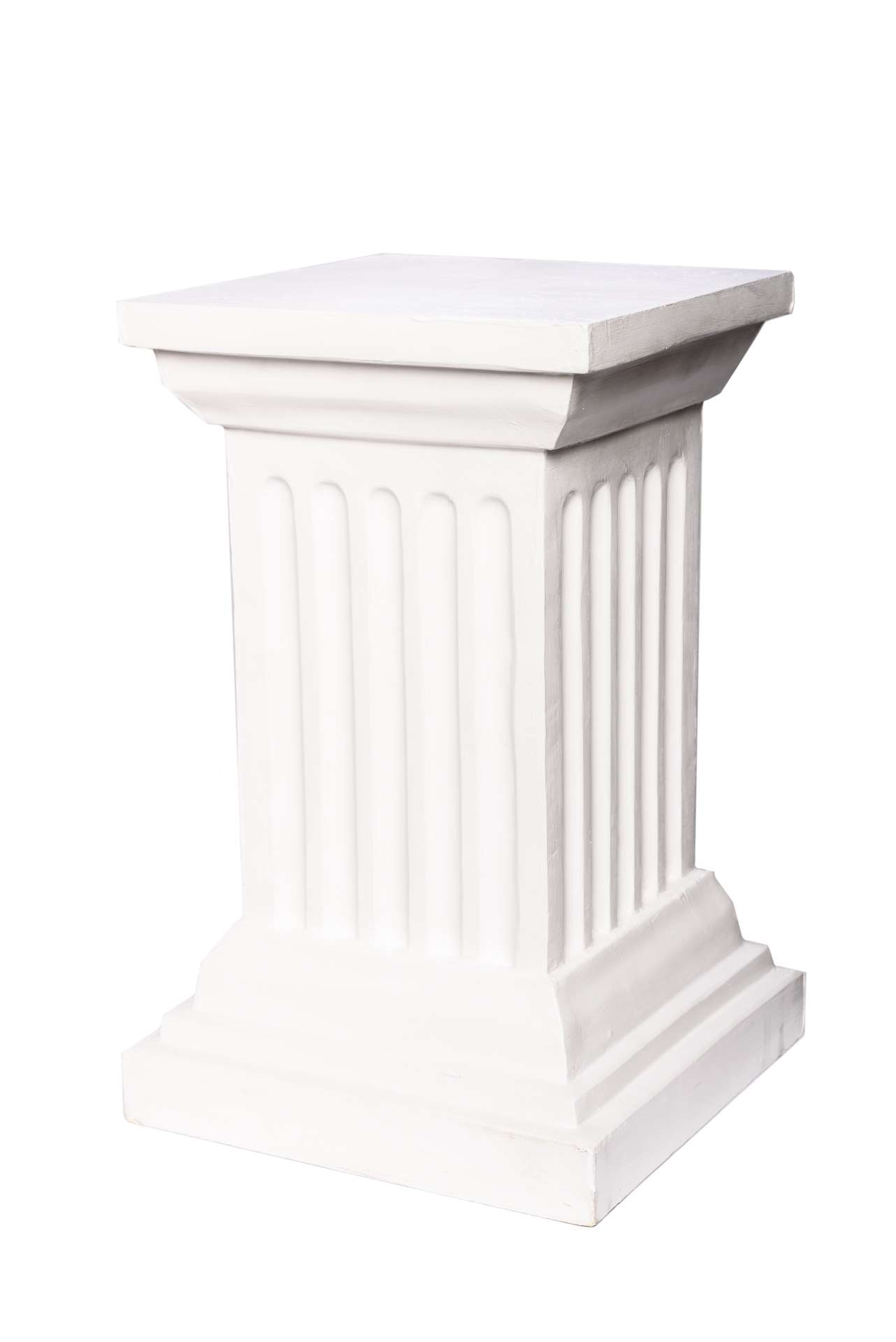 Classic White Pedestal - 70cmH x 30cmD - The Event Mill