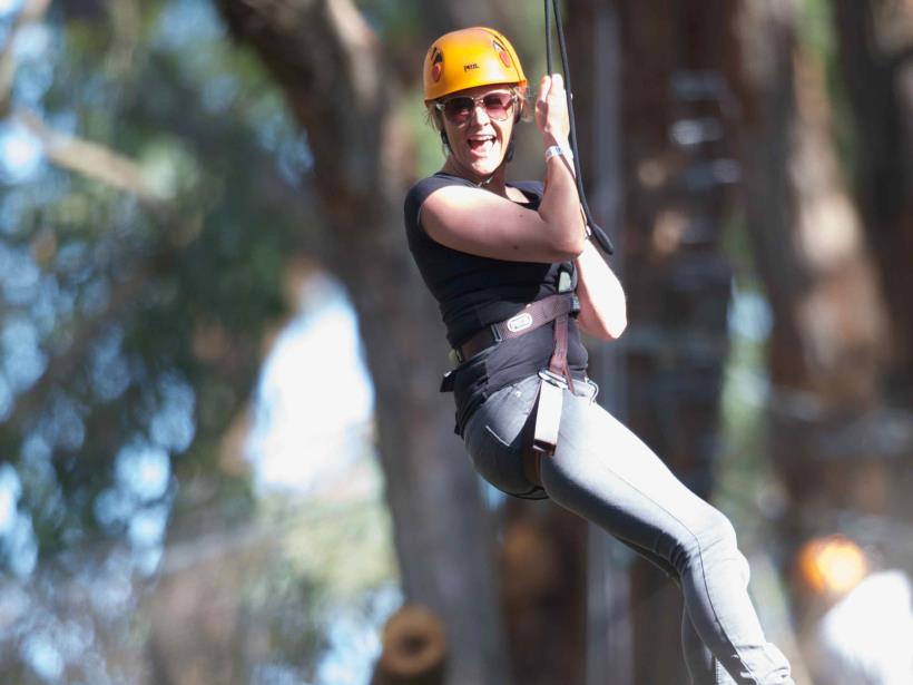 Tree Surfing at the Enchanted Adventure Garden
