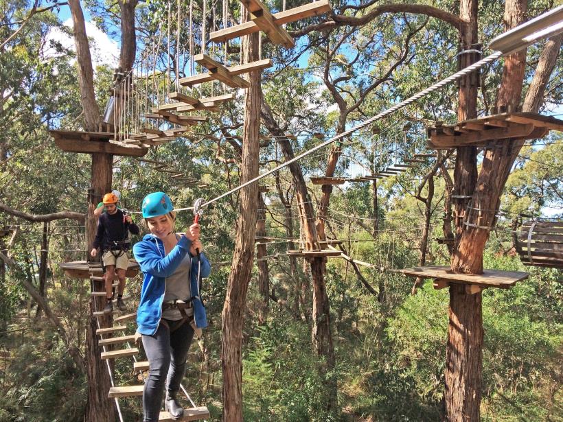 Tree Surfing at the Enchanted Adventure Garden