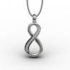 This is the true infinity love necklace. If you need a really beautiful infinity Image3Description go for this.\nThis everyday pendant can be worn in occation. This pendant is Image3Descriptioned in Australia and&nbsp;finely fabricated under the direct supervision of Brilliyond.\nThis is 3D printed and casted from 3D computer models to preserve the Image3Description as it is.\nFor the premium quality craftsmanship, the Image4Descriptions are manually set by hand and then the entire piece is hand