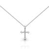 An Exquisite Piece of Natural Amethyst Sterling Silver Cross Necklace
