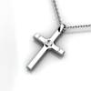 Must have clean cross Image3Description for everyday wear. This pendant is 2cm long, 2.5mm thick and weight slightly above 5.20 grams, something you wouldn't find for this price.</p>\nVery solidly made out of sterling silver and the shine will last long due to the rhodium plating over it.</p>\nThis is a perfect valentine day gift. Order this before you miss out!</span></p>\nShipping to Melbourne, Sydney, Perth, Brisbane, Adelaide, Gold Coast, Hobart, Darwin.\nImage4Description :  White Topaz\nIm