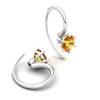 Citrine Ice Queen Hook Earrings