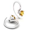 Citrine Eye of Cyclone Hook Earrings