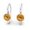 Citrine Eye of Cyclone Hook Earrings