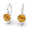 Citrine Imperial Cone Hook Earrings