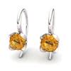 Citrine Lilac Wonder Tulip Hook Earrings