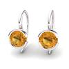 Citrine The Eye of Venus Hook Earrings