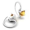 Citrine Watchtower Hook Earrings