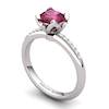 Garnet Elite Lilac Wonder Tulip Solitaire Ring