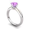 Amethyst Artisanal Queen of Night Solitaire Ring