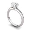 White Topaz Elite Queen of Night Solitaire Ring