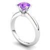 Amethyst Artisanal Tarda Solitaire Ring