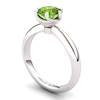 Peridot Artisanal Eye of Cyclone Solitaire Ring