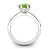 Peridot Artisanal Eye of Cyclone Solitaire Ring