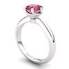 Garnet Artisanal Eye of Cyclone Solitaire Ring