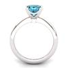 Blue Topaz Artisanal Magic of Love Solitaire Ring