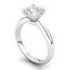 White Topaz Artisanal Magic of Love Solitaire Ring