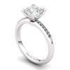 White Topaz Elite Magic of Love Solitaire Ring