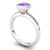 Amethyst Elite Imperial Cone Solitaire Ring