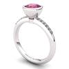 Garnet Elite Imperial Cone Solitaire Ring