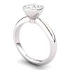 White Topaz Artisanal Imperial Cone Solitaire Ring