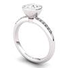 White Topaz Elite Imperial Cone Solitaire Ring