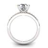 White Topaz Elite The Eye of Venus Solitaire Ring