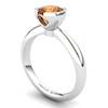 Artisanal The Eye of Venus Solitaire Ring Citrine 