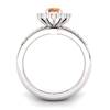 Elite The Royal Heritance Silver Citrine Engagement Ring