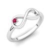 Pink Tourmoline Infinity Love Ring