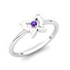 Amethyst Gatekeeper Butterfly Ring