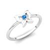 Blue Topaz Gatekeeper Butterfly Ring