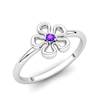 Amethyst Lantana Flower Ring