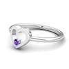 Amethyst Lovably Heart Ring
