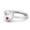 Ruby Lovably Heart Ring