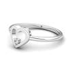 White Topaz Lovably Heart Ring
