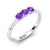 Amethyst Three Wishes Ring