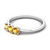 Three Wishes Citrine Ring