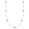 Garnet Scarlet Matinee Necklace