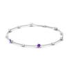 Sterling Silver Amethyst Show Stopper Bracelet