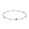 Pink Garnet Mathiola Bracelet